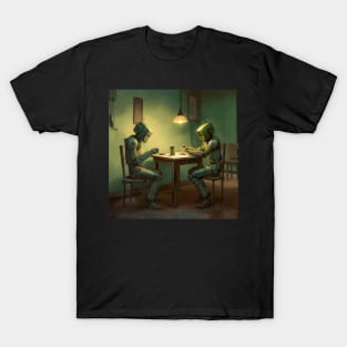 Robots in the cafe series T-Shirt